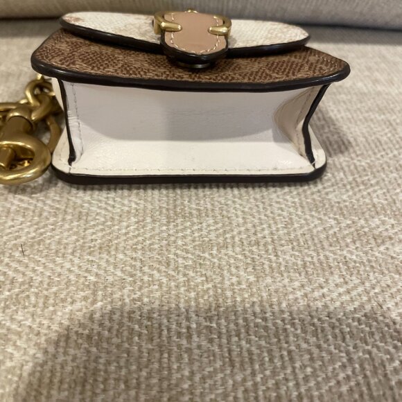 Coach Mini Beat Bag Charm With Horse And Carriage Print - Picture 6 of 8